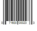 Barcode Image for UPC code 071600000233