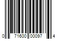 Barcode Image for UPC code 071600000974