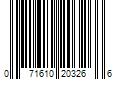 Barcode Image for UPC code 071610203266