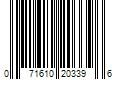 Barcode Image for UPC code 071610203396