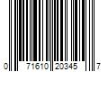 Barcode Image for UPC code 071610203457