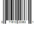 Barcode Image for UPC code 071610203631