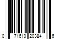 Barcode Image for UPC code 071610203846