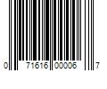 Barcode Image for UPC code 071616000067