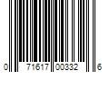 Barcode Image for UPC code 071617003326