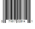 Barcode Image for UPC code 071617026141