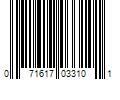 Barcode Image for UPC code 071617033101