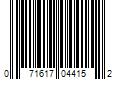 Barcode Image for UPC code 071617044152