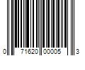 Barcode Image for UPC code 071620000053