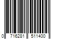 Barcode Image for UPC code 0716281511400