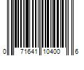 Barcode Image for UPC code 071641104006