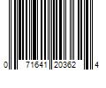 Barcode Image for UPC code 071641203624