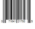 Barcode Image for UPC code 071641217935