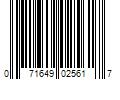 Barcode Image for UPC code 071649025617