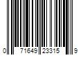 Barcode Image for UPC code 071649233159