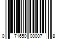 Barcode Image for UPC code 071650000078