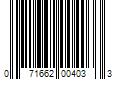 Barcode Image for UPC code 071662004033