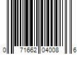 Barcode Image for UPC code 071662040086