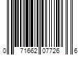 Barcode Image for UPC code 071662077266