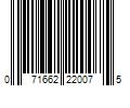 Barcode Image for UPC code 071662220075