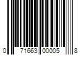 Barcode Image for UPC code 071663000058