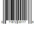 Barcode Image for UPC code 071672001176