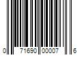 Barcode Image for UPC code 071690000076