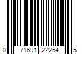 Barcode Image for UPC code 071691222545