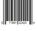 Barcode Image for UPC code 071691224204. Product Name: Rubbermaid 1-Step 300-lb Capacity Off-white Plastic Step Stool | FG420087BISQU