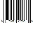 Barcode Image for UPC code 071691425960