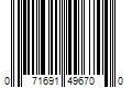 Barcode Image for UPC code 071691496700