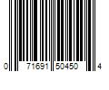 Barcode Image for UPC code 071691504504. Product Name: Newell Brands Rubbermaid Brilliance 9.6 Cup Large Stain-Proof Food Storage Container