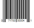 Barcode Image for UPC code 071700000041