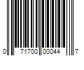 Barcode Image for UPC code 071700000447