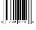 Barcode Image for UPC code 071701001900