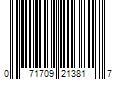 Barcode Image for UPC code 071709213817