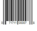 Barcode Image for UPC code 071711000078. Product Name: 