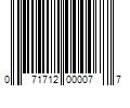 Barcode Image for UPC code 071712000077