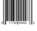 Barcode Image for UPC code 071730004033