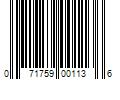 Barcode Image for UPC code 071759001136