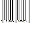 Barcode Image for UPC code 0717604022603