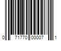 Barcode Image for UPC code 071770000071