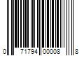 Barcode Image for UPC code 071794000088