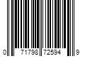 Barcode Image for UPC code 071798725949