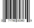 Barcode Image for UPC code 071798803609