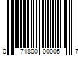 Barcode Image for UPC code 071800000057