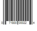 Barcode Image for UPC code 071800000224