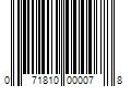 Barcode Image for UPC code 071810000078