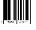 Barcode Image for UPC code 0718103403313