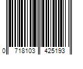 Barcode Image for UPC code 0718103425193